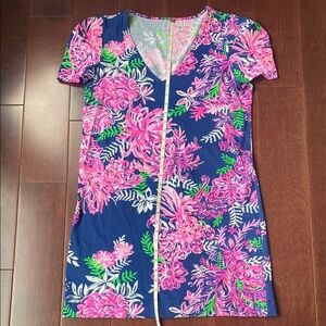 Lilly Pulitzer Pink and Blue Floral Dress